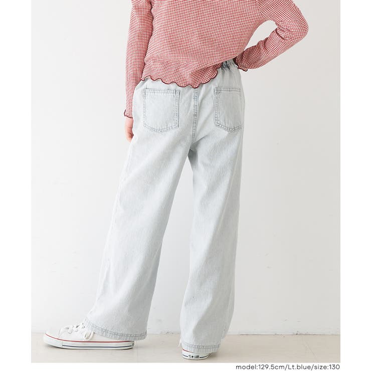 デニムハート刺繍パンツ | coca | 詳細画像5 