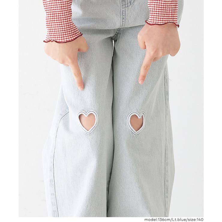 デニムハート刺繍パンツ | coca | 詳細画像7 