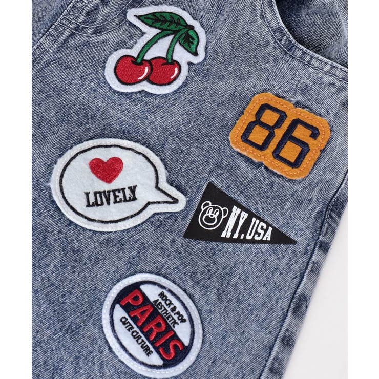 遊び心たっぷり♪デニムワッペンパンツ | coca | 詳細画像16 