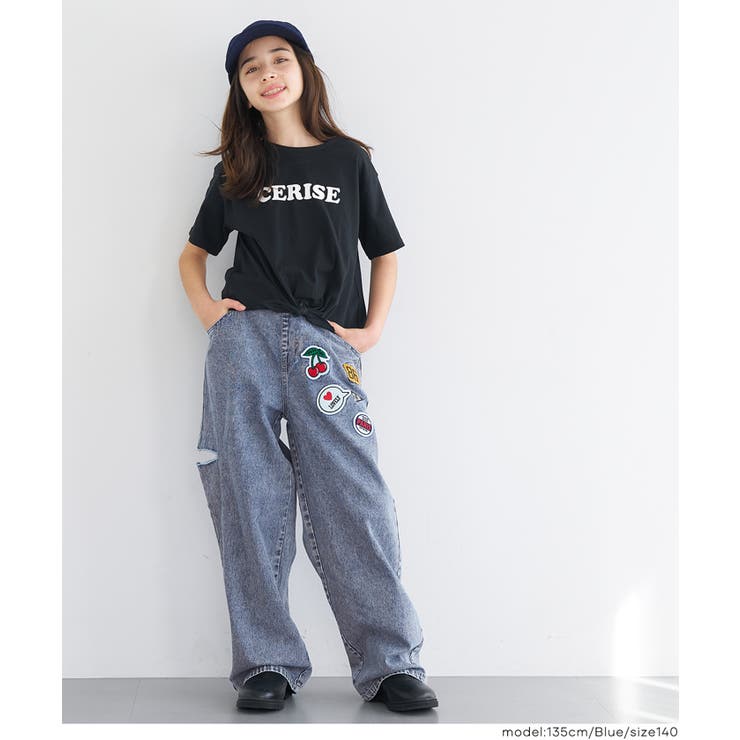 遊び心たっぷり♪デニムワッペンパンツ | coca | 詳細画像2 