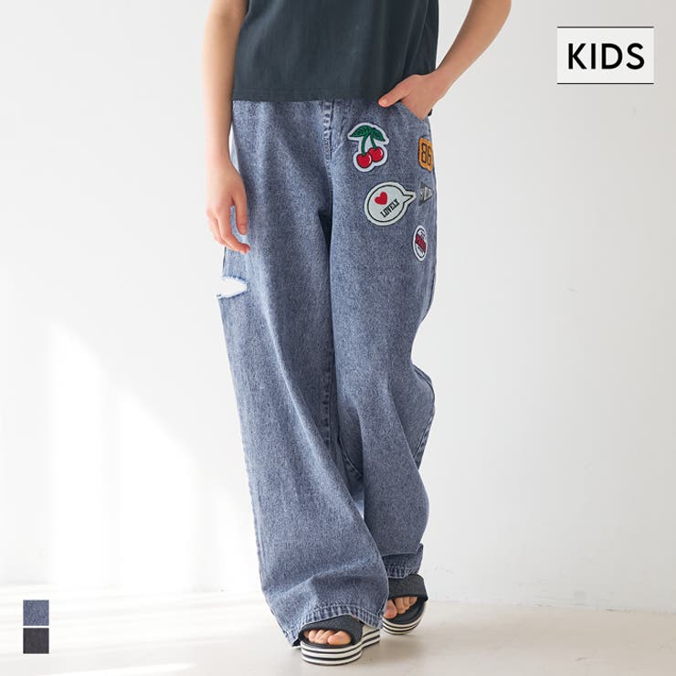 遊び心たっぷり♪デニムワッペンパンツ | coca | 詳細画像1 