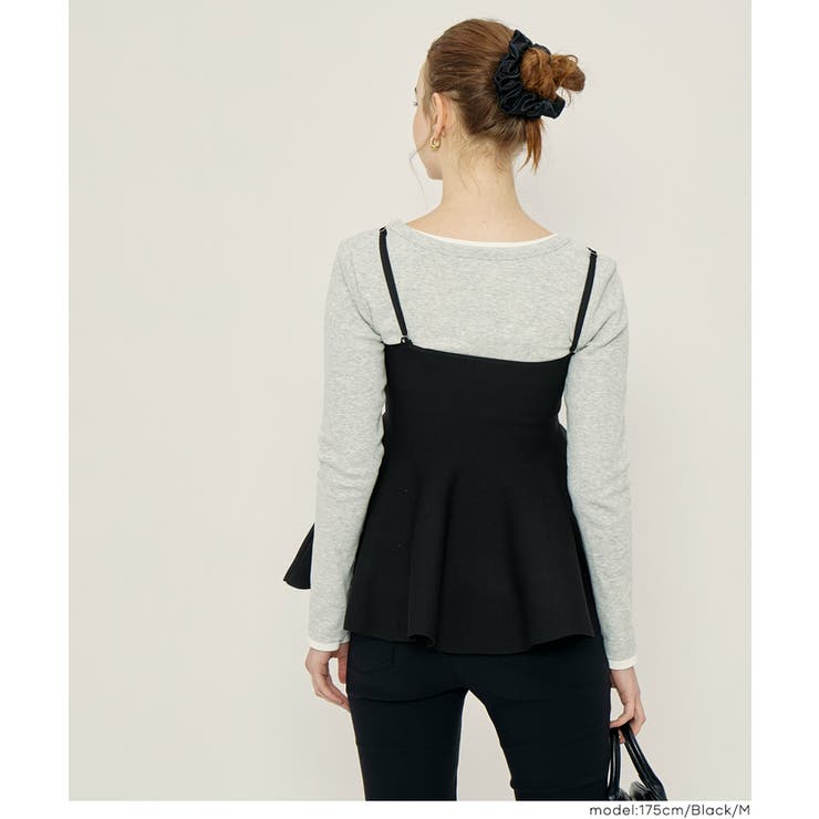 ペプラムニットキャミソール | coca | 詳細画像20 