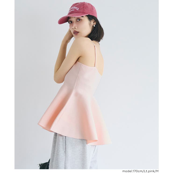 ペプラムニットキャミソール | coca | 詳細画像10 