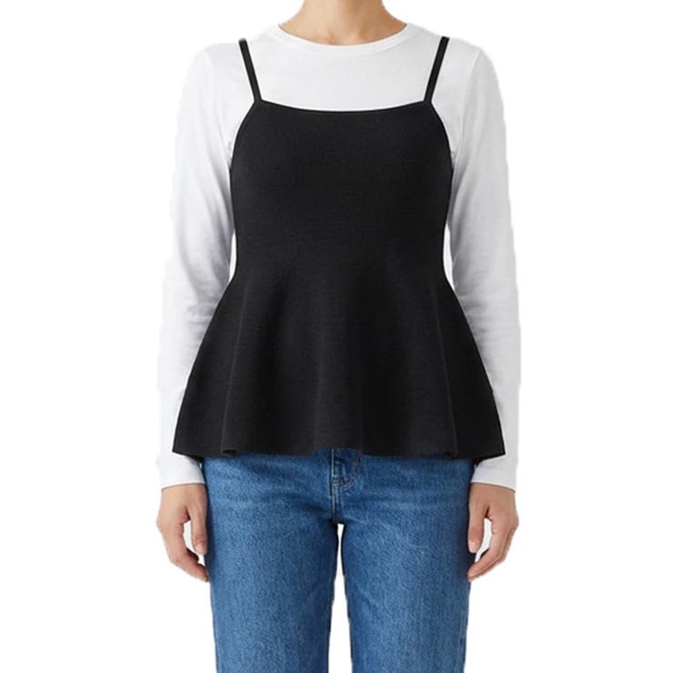 ペプラムニットキャミソール | coca | 詳細画像6 