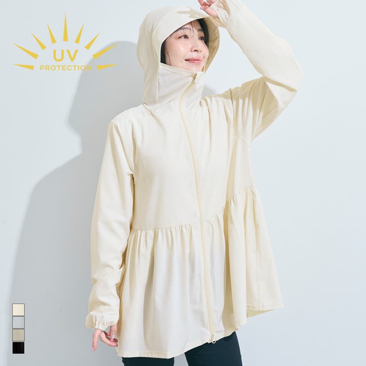 UVカットティアードパーカー レディース | coca | 詳細画像1 