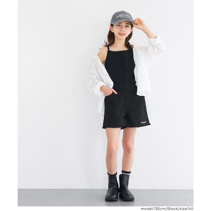 ツイル刺繍ショートパンツ | coca | 詳細画像5 