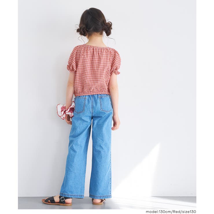 ギャザーチェックブラウス | coca | 詳細画像11 