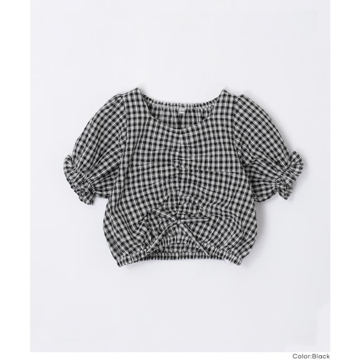 ギャザーチェックブラウス | coca | 詳細画像15 