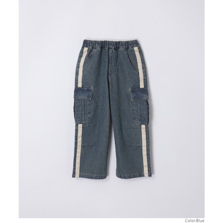 デニムラインカーゴパンツ | coca | 詳細画像2 