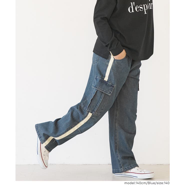 デニムラインカーゴパンツ | coca | 詳細画像5 