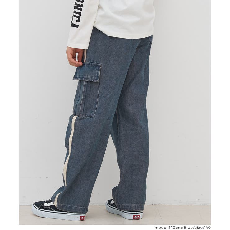 デニムラインカーゴパンツ | coca | 詳細画像8 