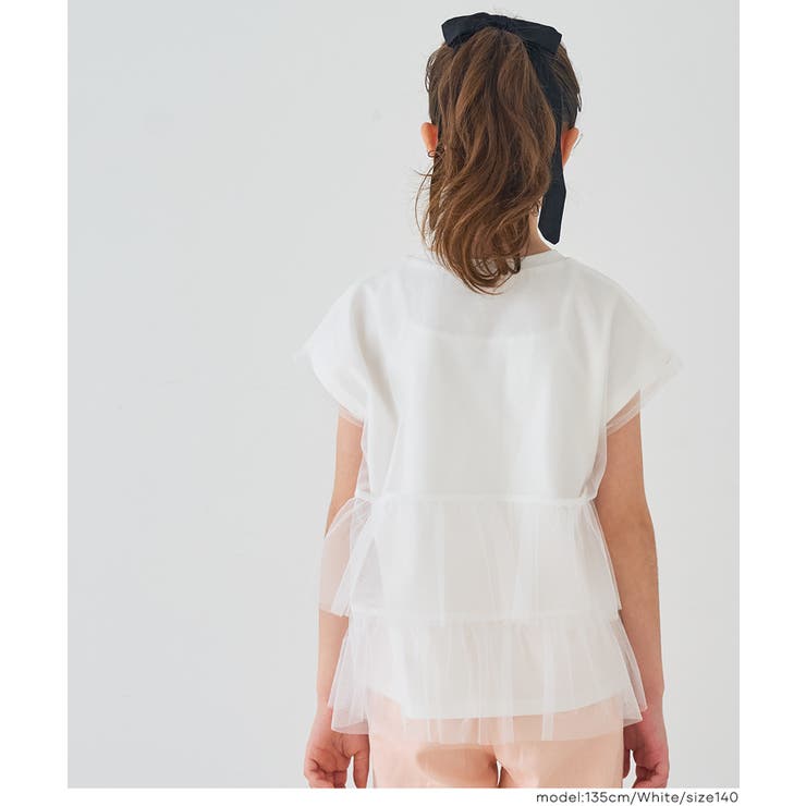 チュールバックフリルトップス | coca | 詳細画像3 