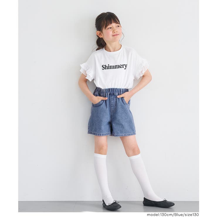 デニムバックリボンショートパンツ キッズ | coca | 詳細画像2 