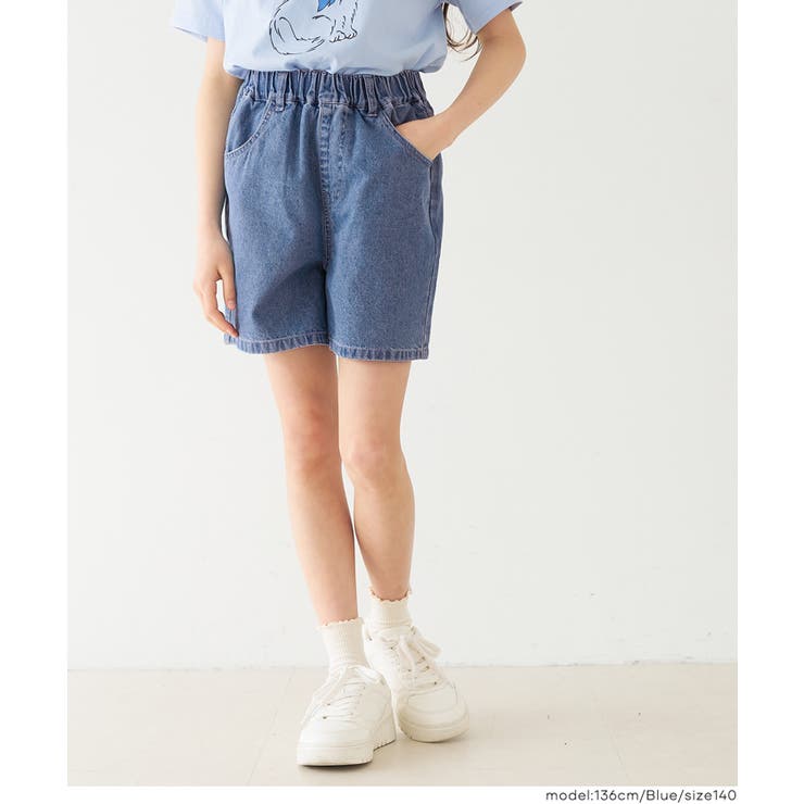 デニムバックリボンショートパンツ キッズ | coca | 詳細画像6 