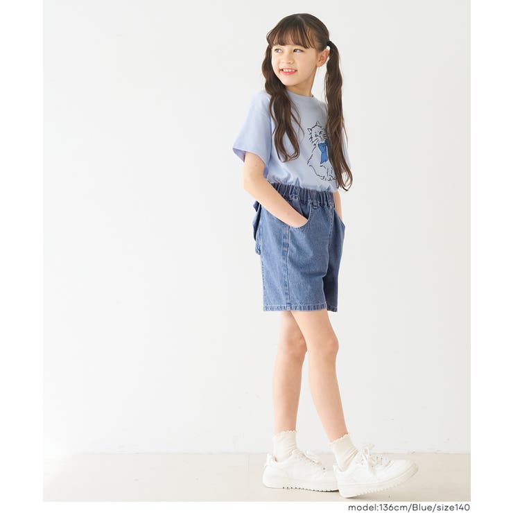 デニムバックリボンショートパンツ キッズ | coca | 詳細画像7 