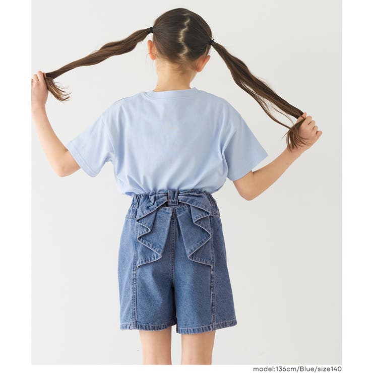 デニムバックリボンショートパンツ キッズ | coca | 詳細画像8 