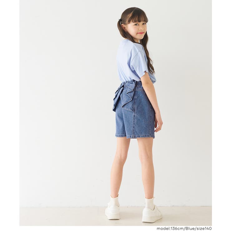 デニムバックリボンショートパンツ キッズ | coca | 詳細画像9 