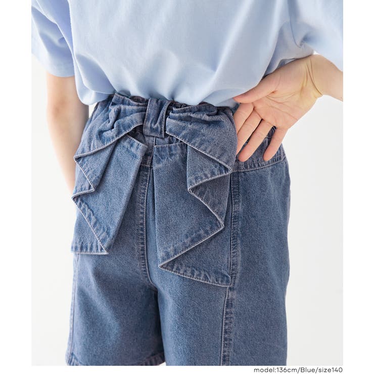 デニムバックリボンショートパンツ キッズ | coca | 詳細画像10 
