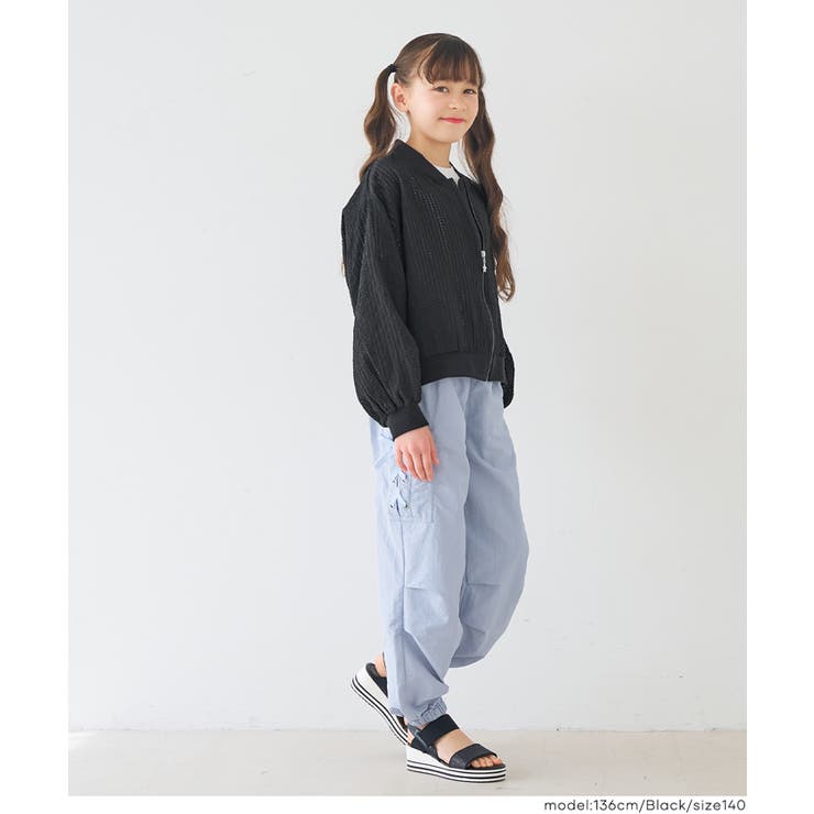 シアーギンガムチェックブルゾン キッズ | coca | 詳細画像11 