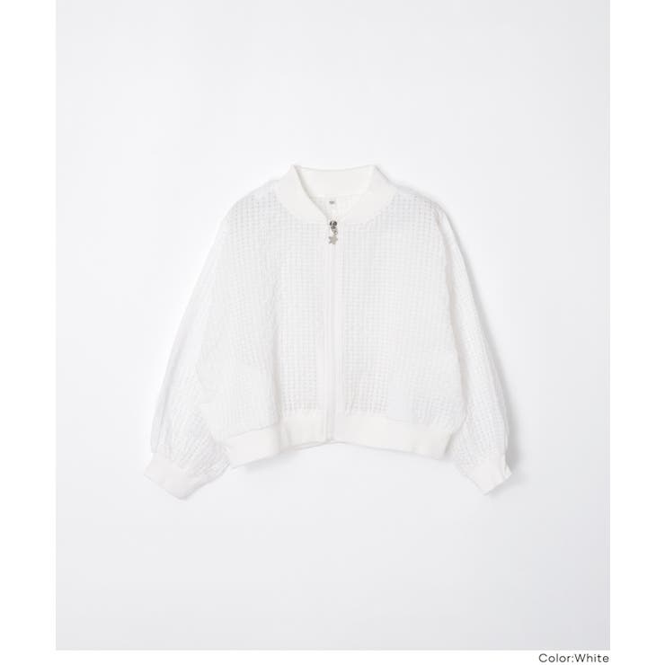 シアーギンガムチェックブルゾン キッズ | coca | 詳細画像15 