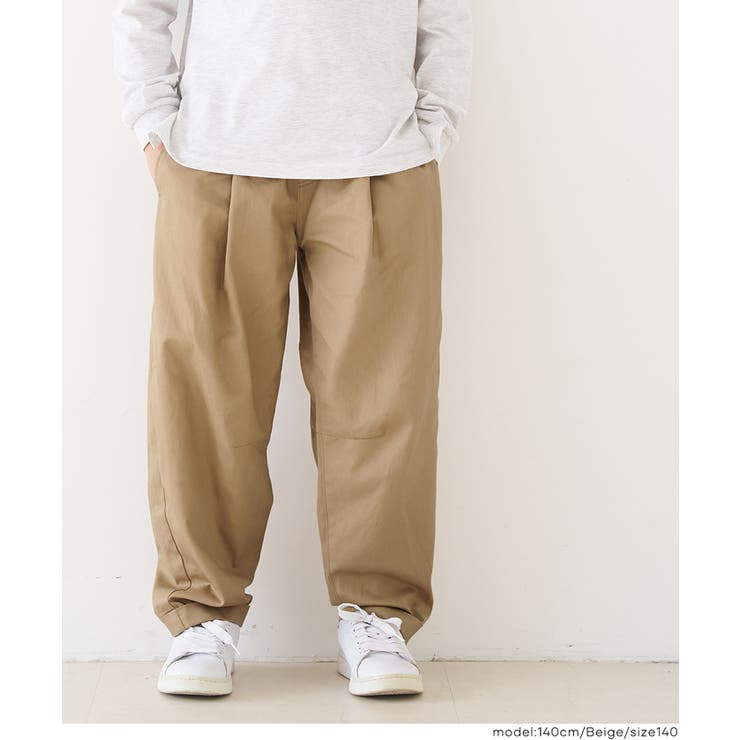［Beige］ | タックカーブパンツ | coca