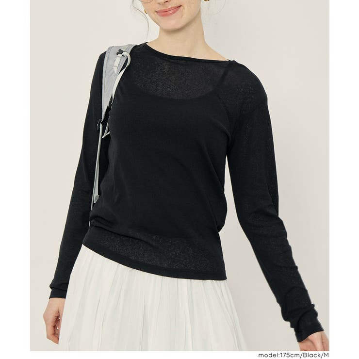 シアージョーゼット長袖トップス | coca | 詳細画像17 