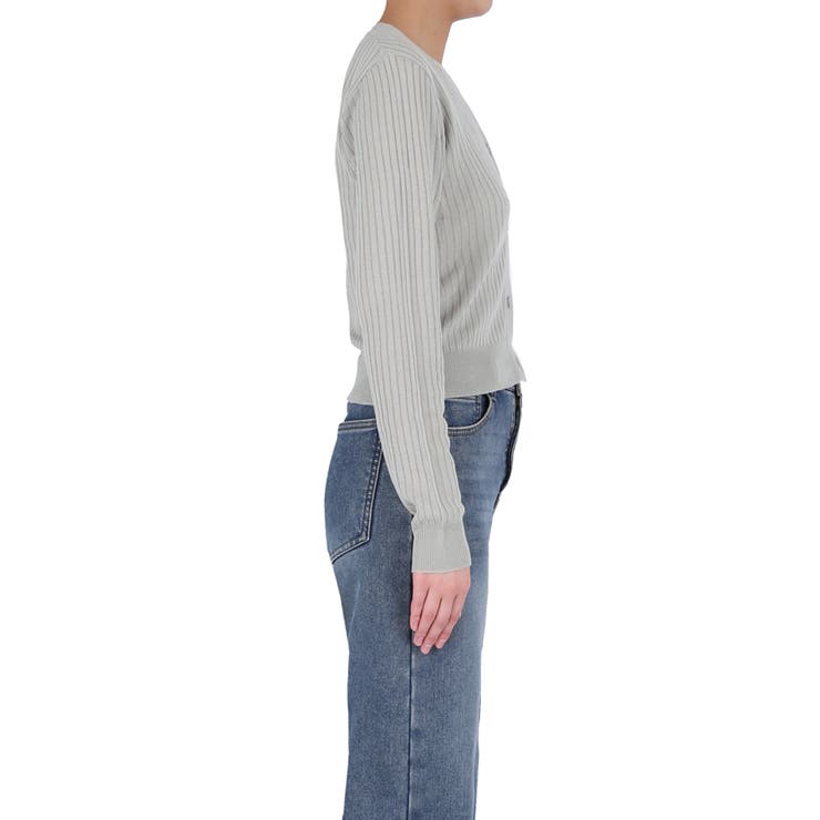 程よい透け感が女性らしい、シアーニットコンパクトカーディガン | coca | 詳細画像5 