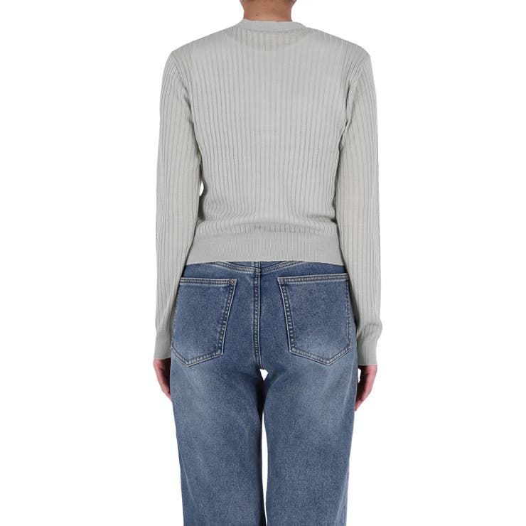 程よい透け感が女性らしい、シアーニットコンパクトカーディガン | coca | 詳細画像6 