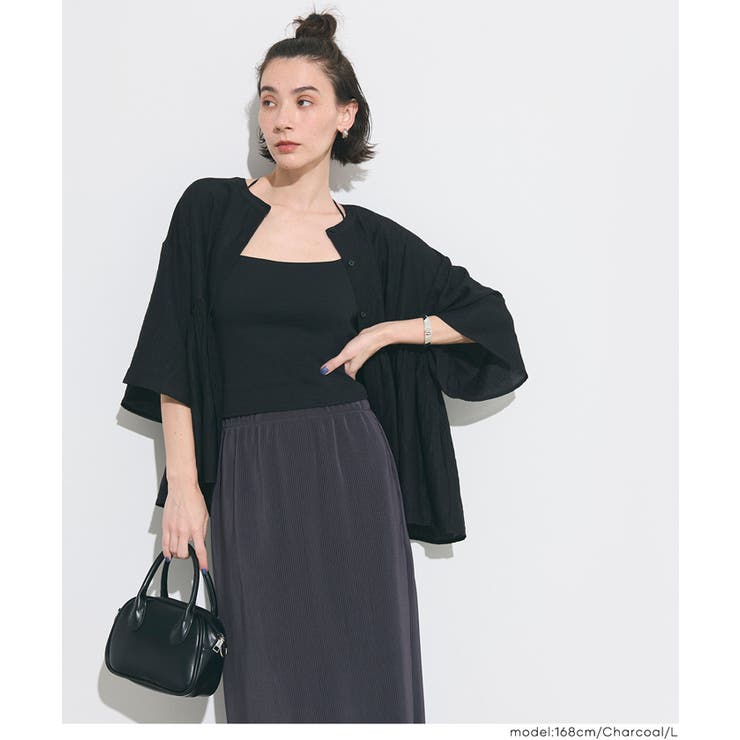 ストレッチプリーツIラインスカート | coca | 詳細画像12 