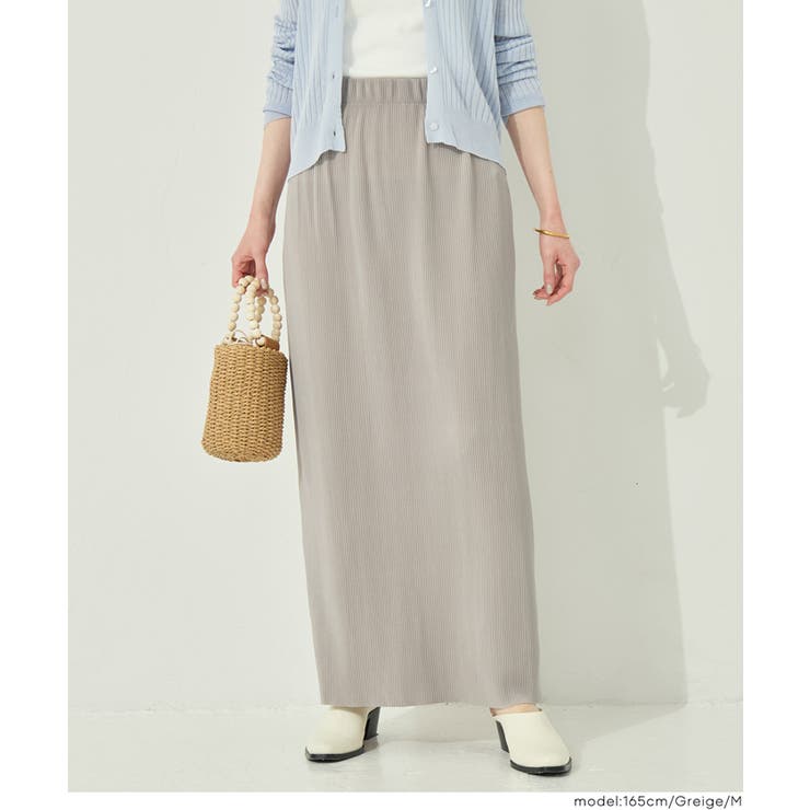 ストレッチプリーツIラインスカート | coca | 詳細画像14 