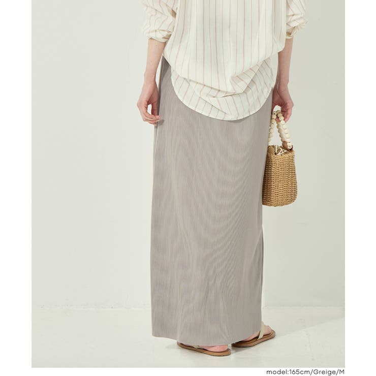 ストレッチプリーツIラインスカート | coca | 詳細画像17 