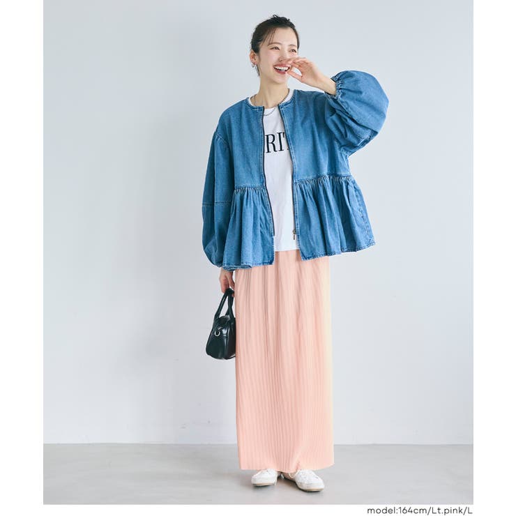 ストレッチプリーツIラインスカート | coca | 詳細画像21 