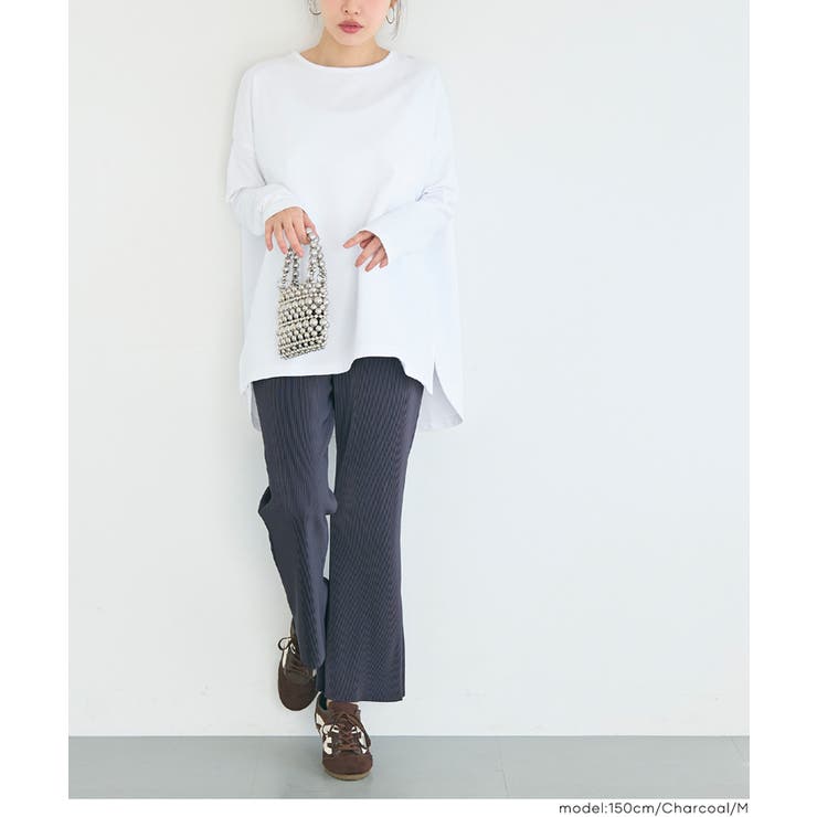 ストレッチプリーツイージーフレアパンツ | coca | 詳細画像12 