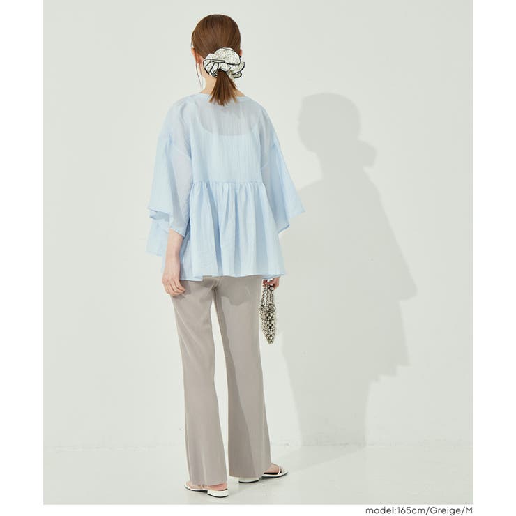 ストレッチプリーツイージーフレアパンツ | coca | 詳細画像16 