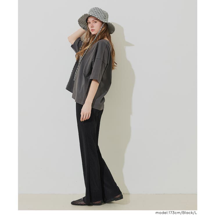 ストレッチプリーツイージーフレアパンツ | coca | 詳細画像18 