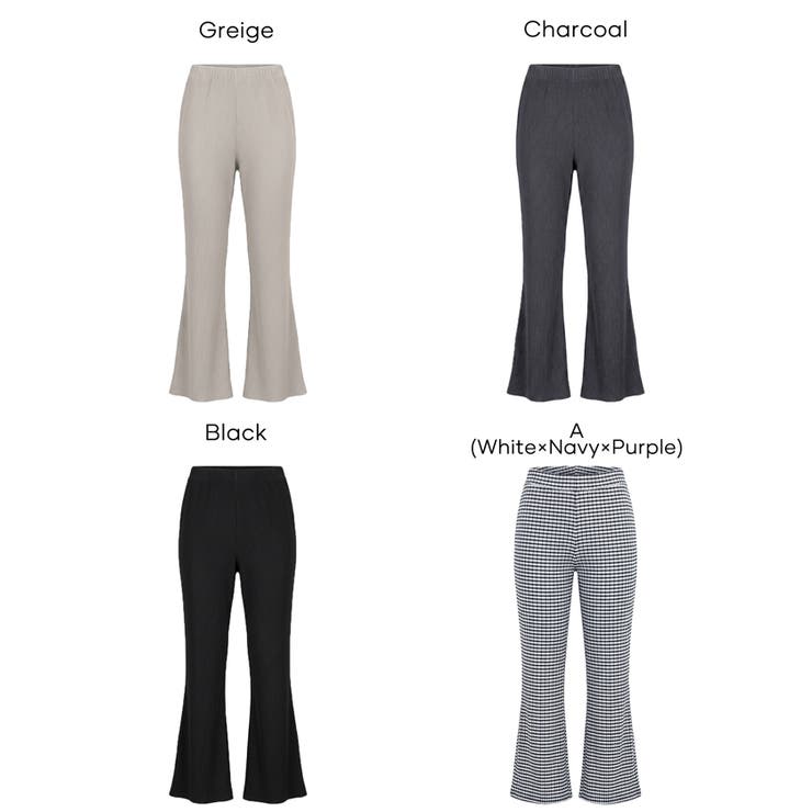 ストレッチプリーツイージーフレアパンツ | coca | 詳細画像27 