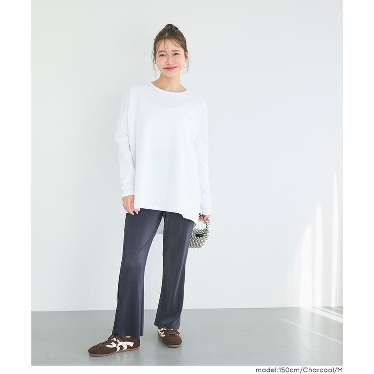 ストレッチプリーツイージーフレアパンツ | coca | 詳細画像10 