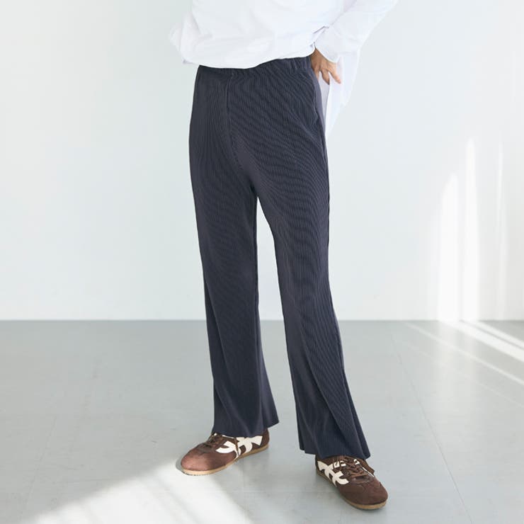 ストレッチプリーツイージーフレアパンツ | coca | 詳細画像1 