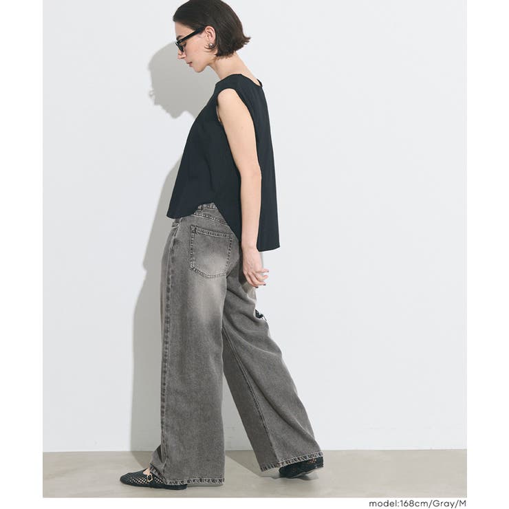 とろみデニムワイドパンツ | coca | 詳細画像10 