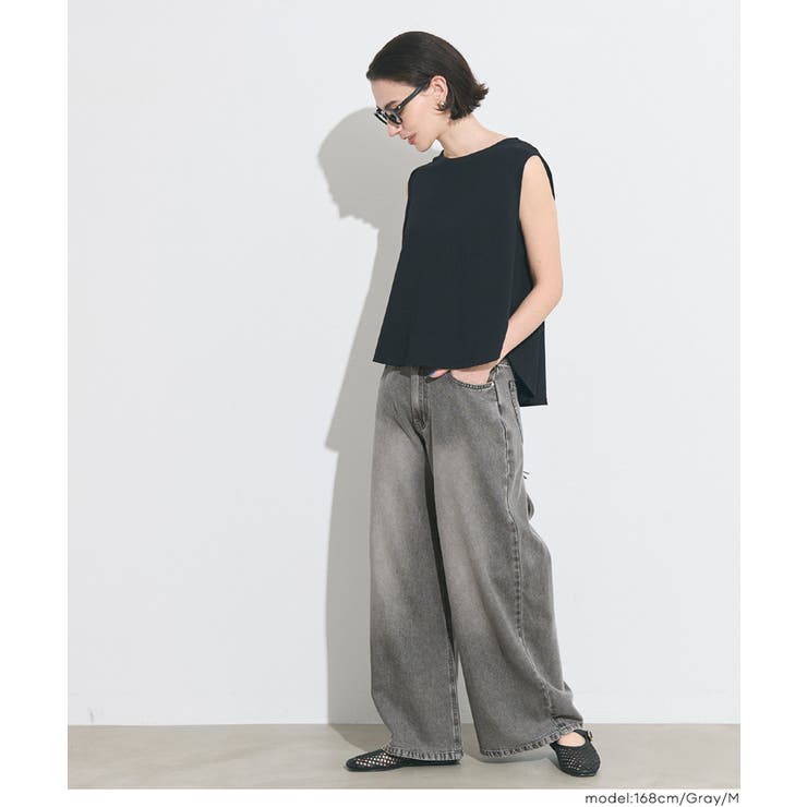 とろみデニムワイドパンツ | coca | 詳細画像11 