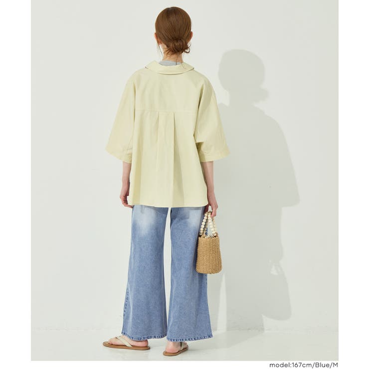 とろみデニムワイドパンツ | coca | 詳細画像5 