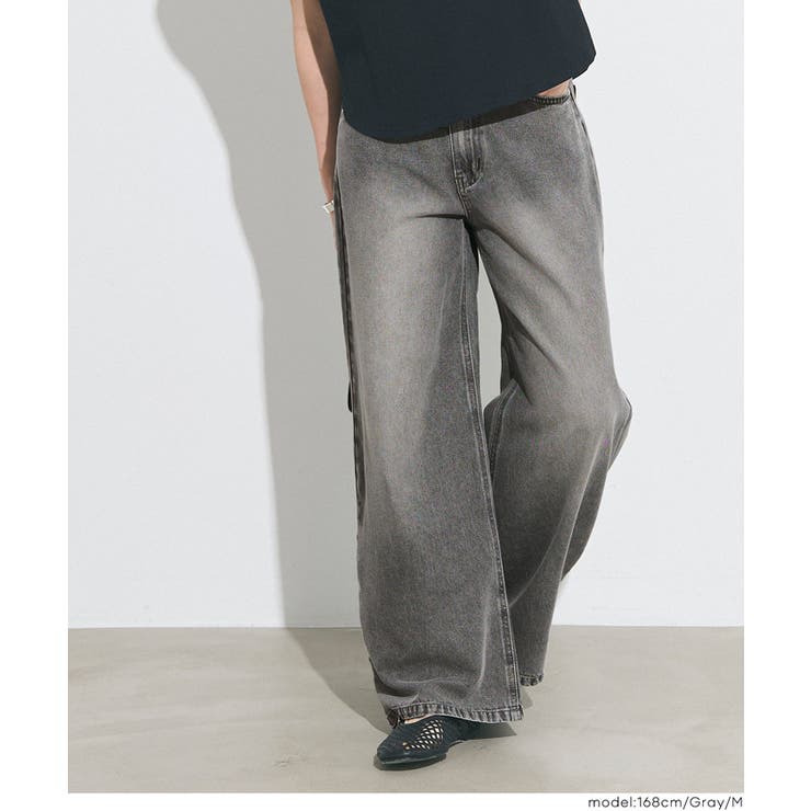 とろみデニムワイドパンツ | coca | 詳細画像9 