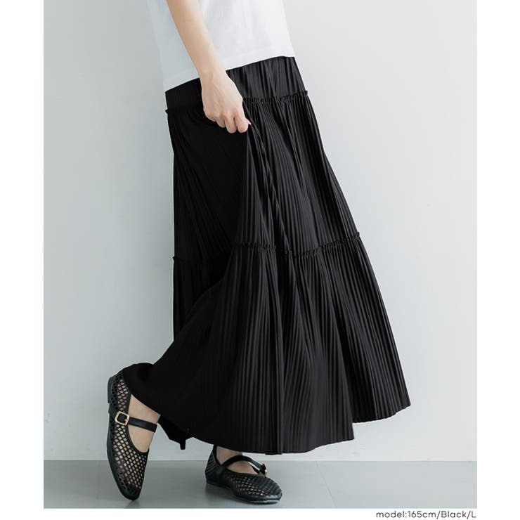 ティアードプリーツスカート | coca | 詳細画像11 