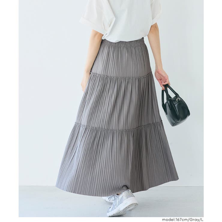 ティアードプリーツスカート | coca | 詳細画像16 