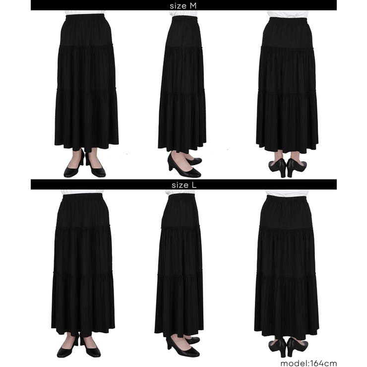 ティアードプリーツスカート | coca | 詳細画像19 