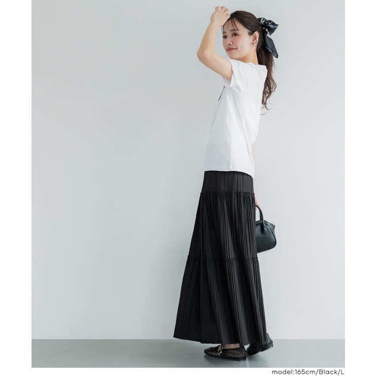 ティアードプリーツスカート | coca | 詳細画像8 