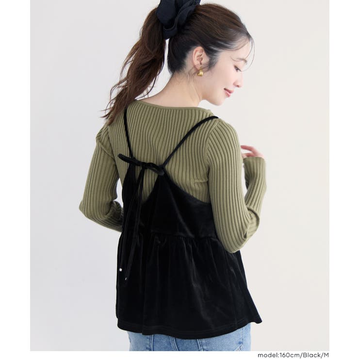 ベロアキャミソール | coca | 詳細画像15 