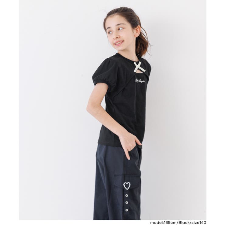 パフスリーブ刺繍Tシャツ | coca | 詳細画像12 
