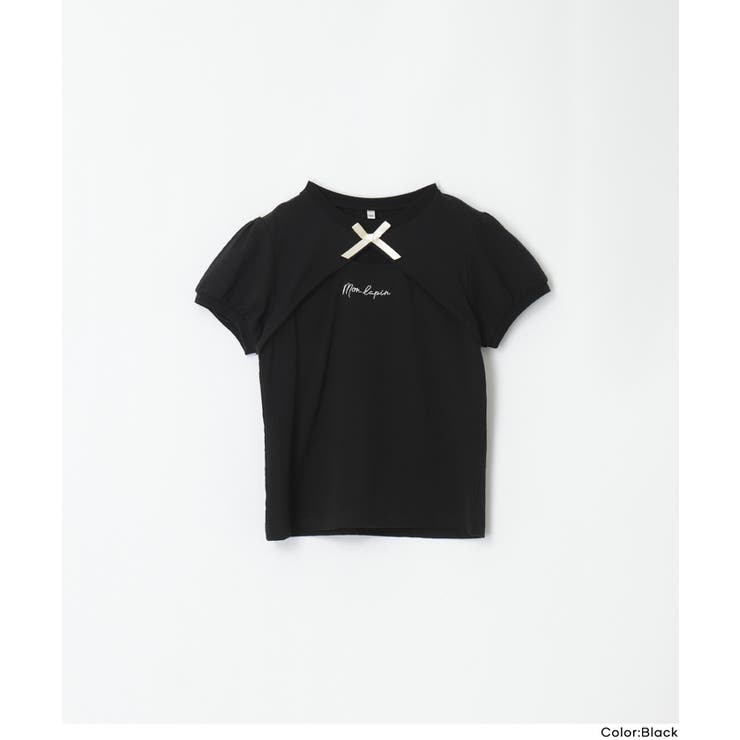 パフスリーブ刺繍Tシャツ | coca | 詳細画像16 