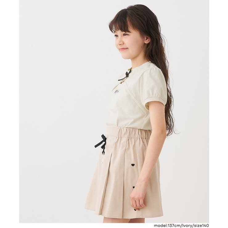パフスリーブ刺繍Tシャツ | coca | 詳細画像6 